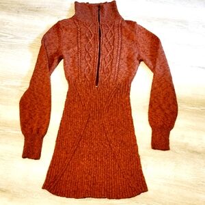 Free People Mont Blanc Mini Dress Large Red Jasper